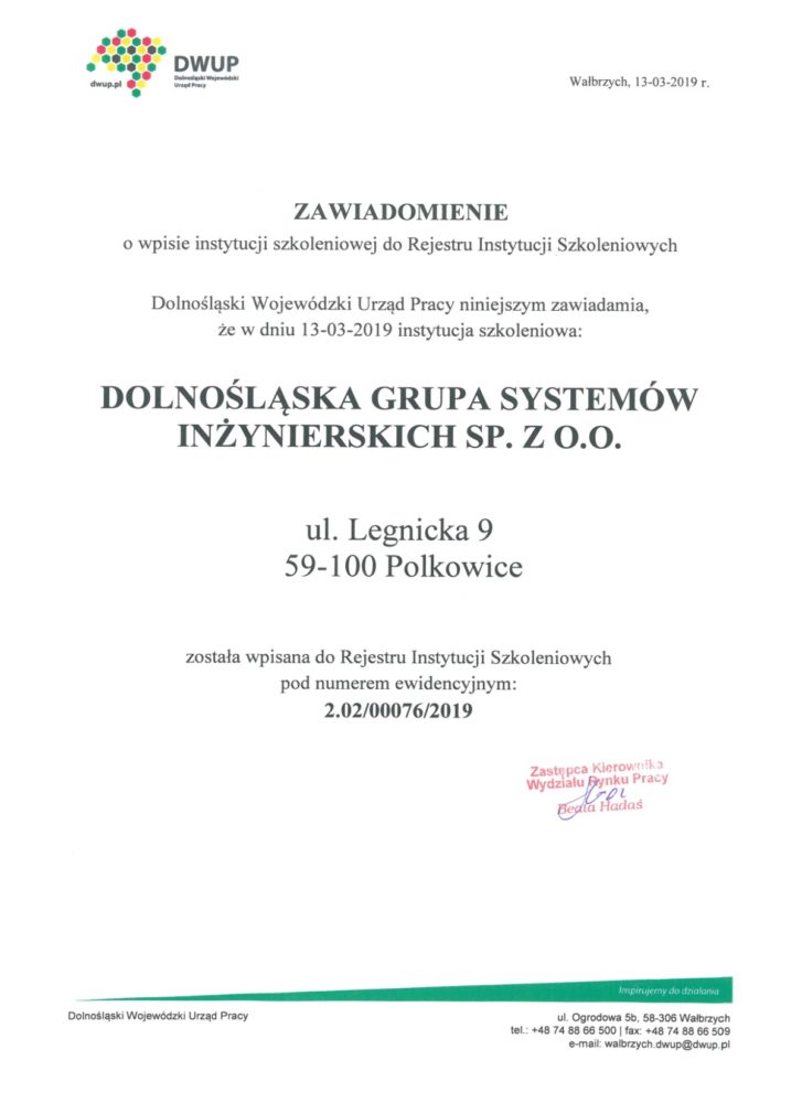 Miło nam poinformować o następującyh wydarzeniach: